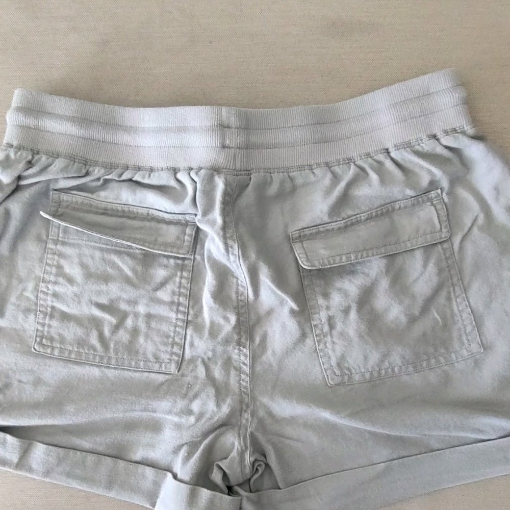 C&C California Khaki Linen Blen Drawstring Shorts - Picture 2 of 3